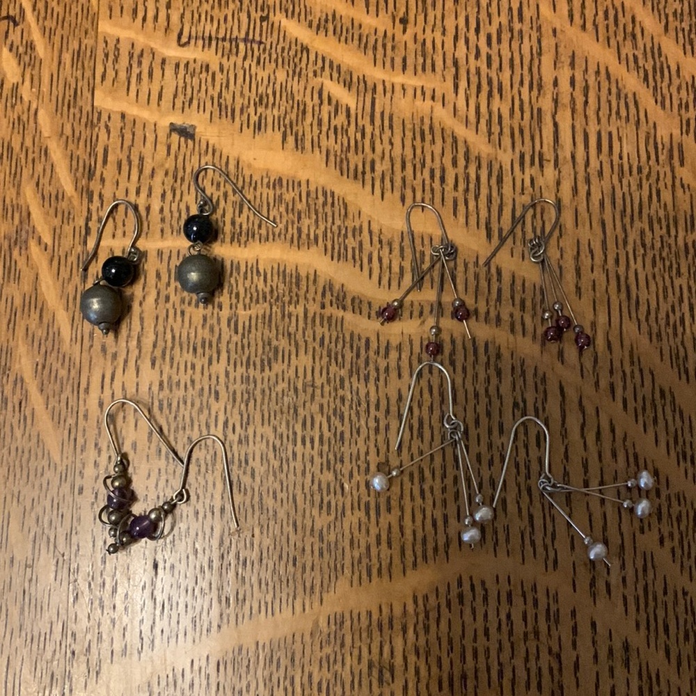 4 sterling silver artisan earring wires